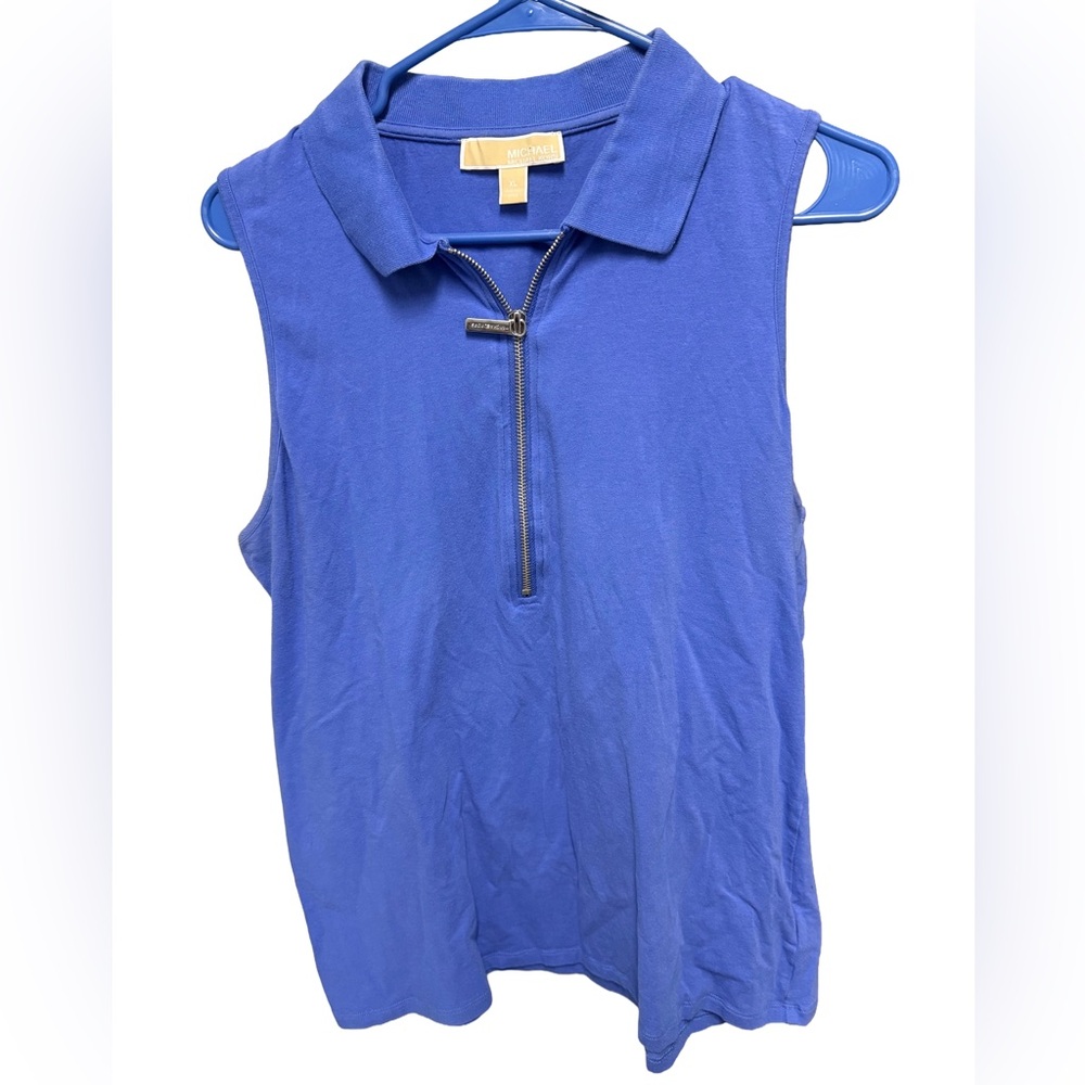 Michael Kors Women’s XL Blue Zip-Up Tank Top
